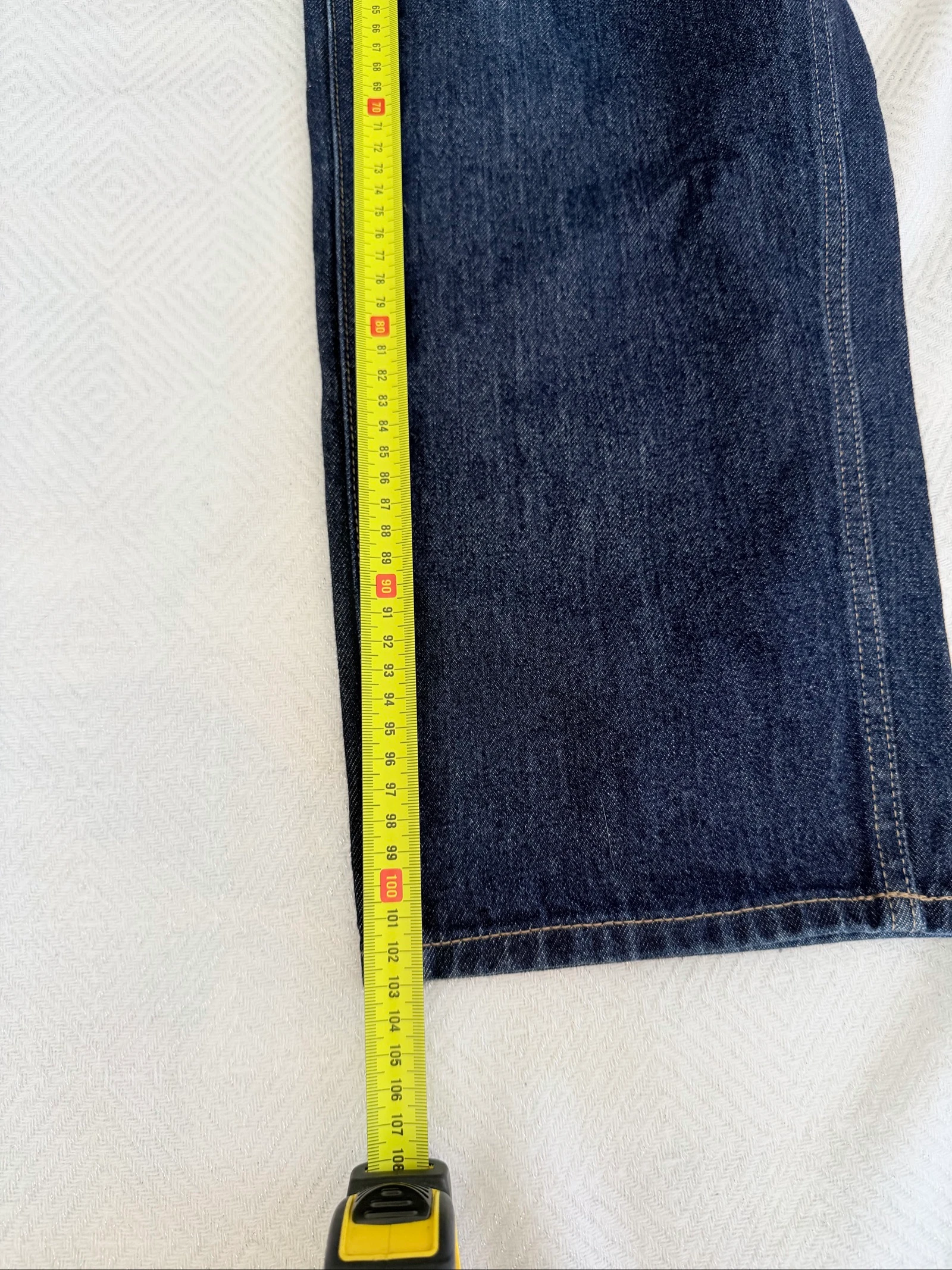 Jeans azul rodado cintura alta tamanho 44 – photo 11